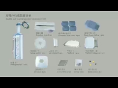 Pendente del braccio del segnale di anestesia doppio, unità chirurgica della stanza dell'ospedale ICU