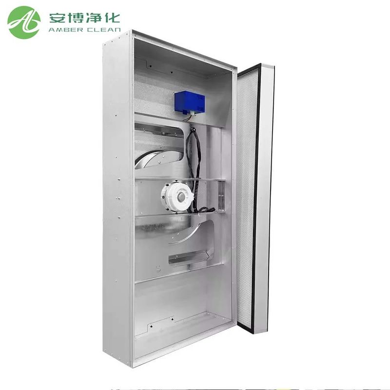 500m3/h 210Pa unità di filtro per ventilatori per ambienti puliti con dimensioni esterne 575*575*230mm