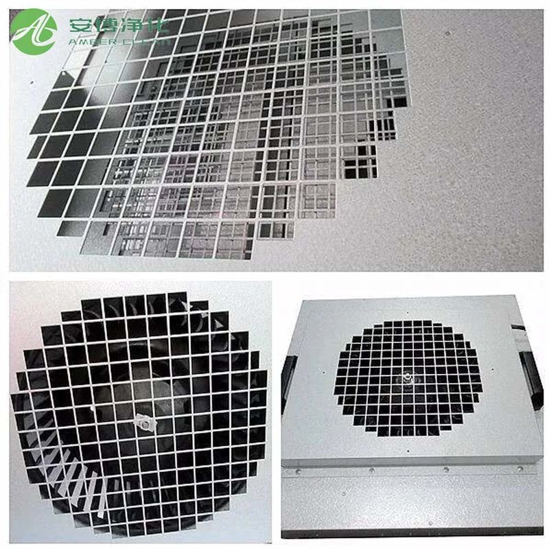 AMBER Classe 100 Acciaio galvanizzato 46KG Unità di ventilatore di filtro AC 220V/50HZ