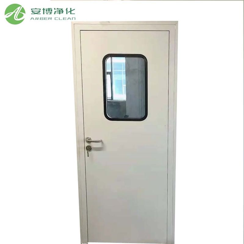 Porte antincendio in acciaio da 50 mm per ospedali con finestra di osservazione