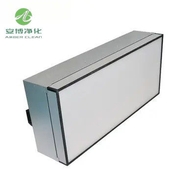 FILTRO VENTOLA HEPA FFU 600*1200*285mm in lamiera d'acciaio zincato AMBER da 6 pollici