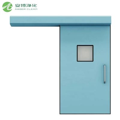 PORTA SCORREVOLE AUTOMATICA PER SALA OPERATORIA OSPEDALIERA IN ACCIAIO INOSSIDABILE AMBER