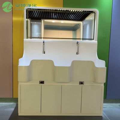 AMBER Lavabo doppio con sensore per ginocchio e lavaggio scrub medico con specchio